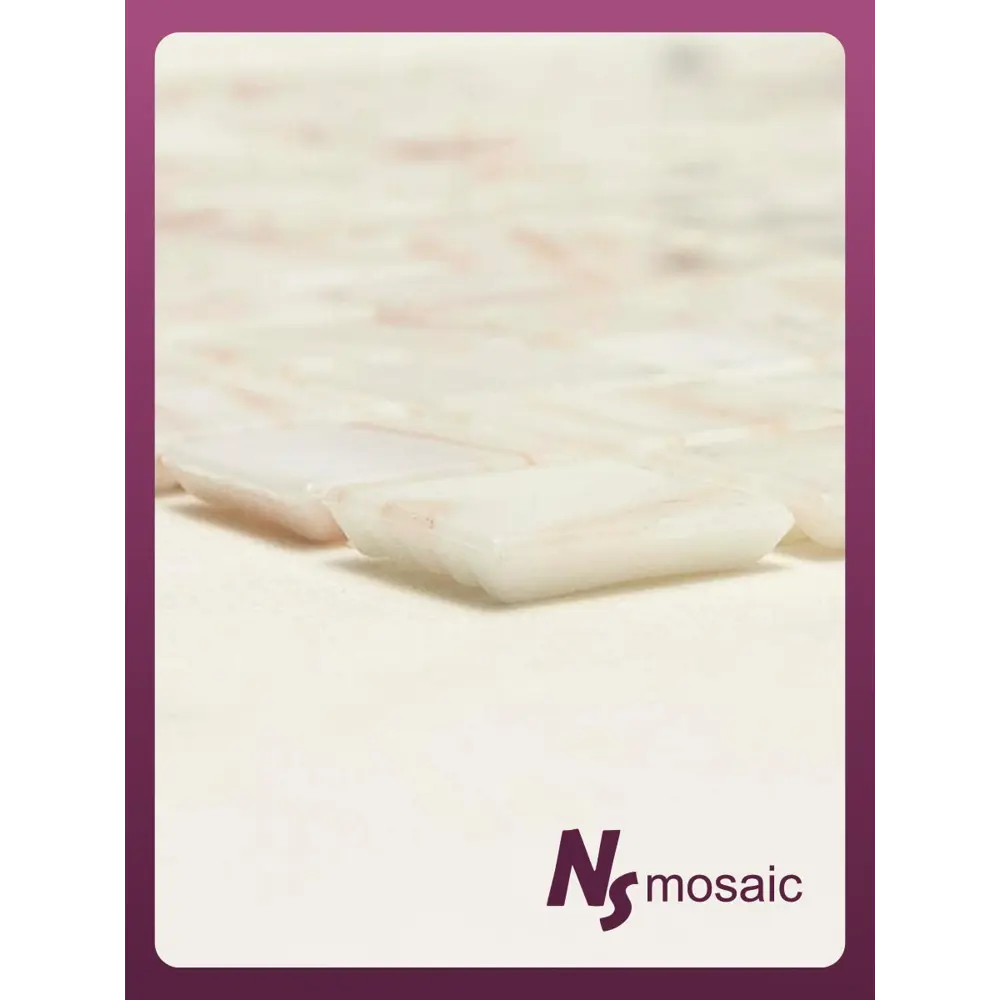 Фото 4 Декоративная мозаика Nsmosaic Sp01 NS02GG0016 32.7x32.7см цвет Белый Фото 4 Декоративная мозаика Nsmosaic Sp01 NS02GG0016 32.7x32.7см цвет Белый