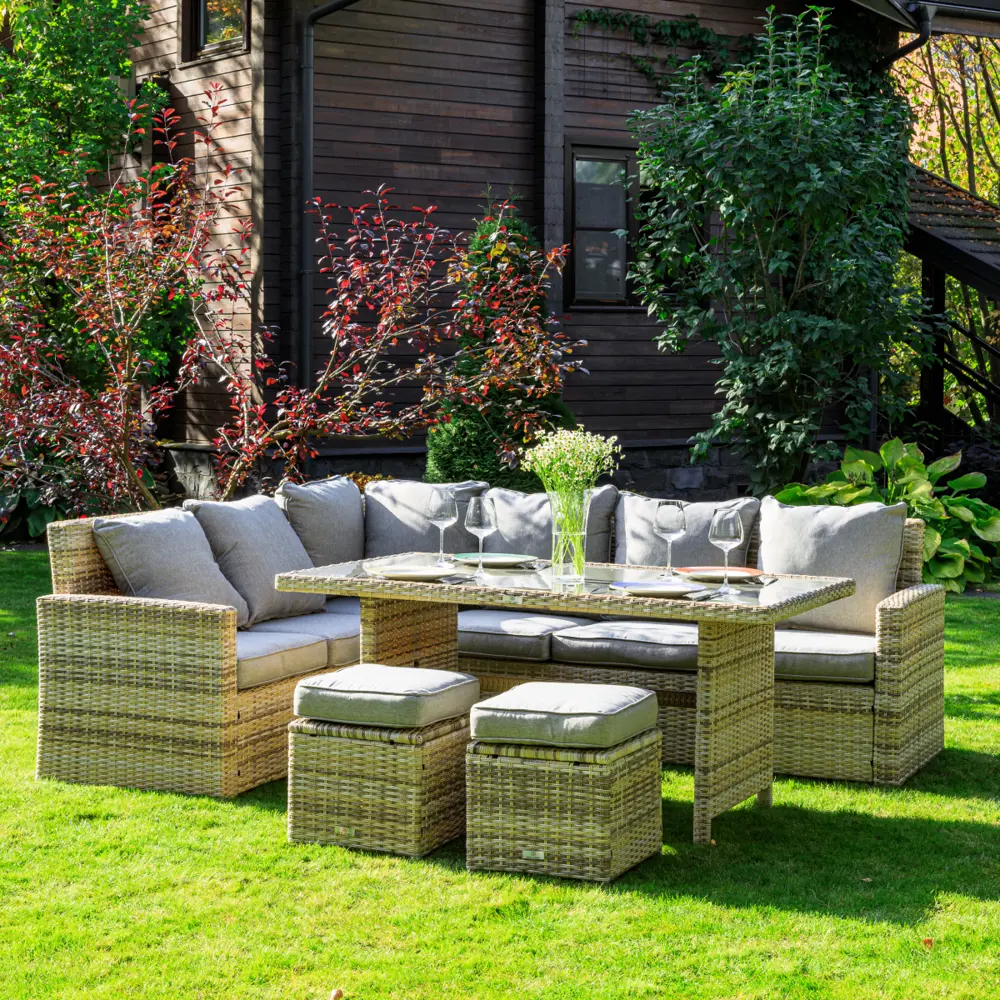 Фото 6 Садовая мебель для обеда Royal family ZORRO искусственный ротанг бежевый 4 предмета Фото 6 Садовая мебель для обеда Royal family ZORRO искусственный ротанг бежевый 4 предмета