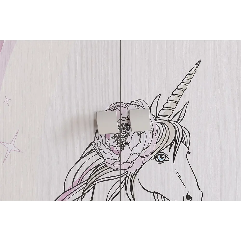 Фото 2 Шкаф распашной Mebelson Фэнтези 80x191x42 см ЛДСП цвет белый рамух