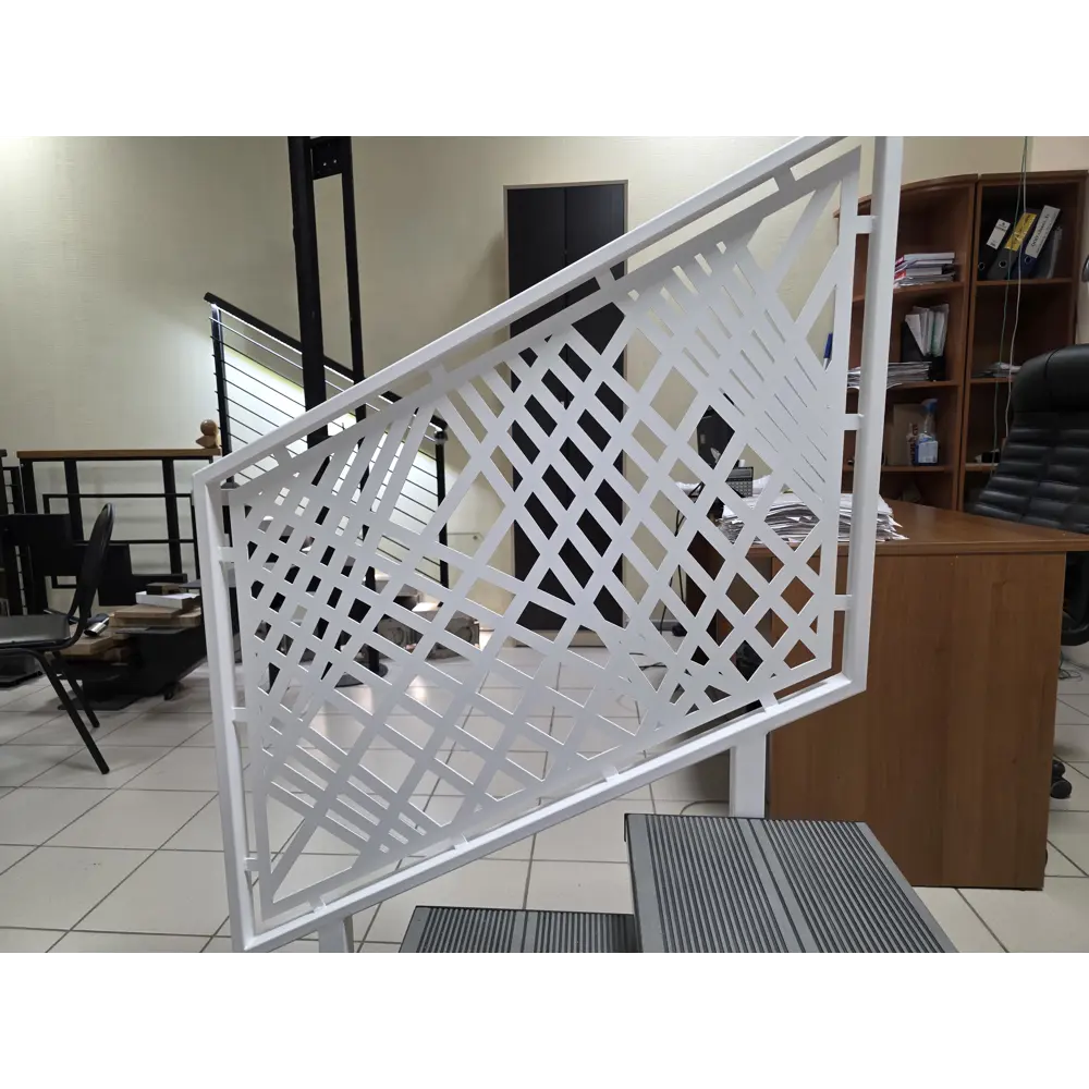 Фото 3 Ограждения Мастермарш Лазерная резка 105см цвет белый Фото 3 Ограждения Мастермарш Лазерная резка 105см цвет белый