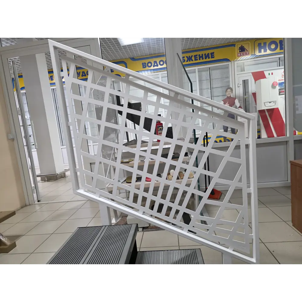 Фото 4 Ограждения Мастермарш Лазерная резка 105см цвет белый Фото 4 Ограждения Мастермарш Лазерная резка 105см цвет белый