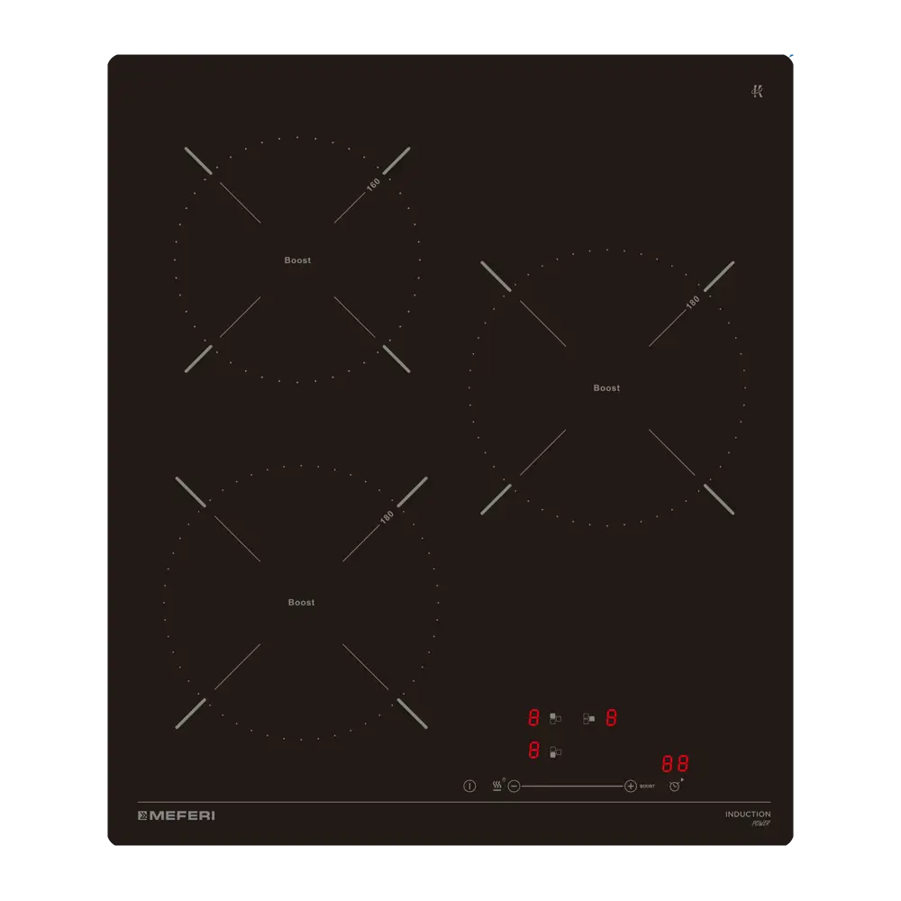 Фото Индукционная варочная панель Meferi MIH453BK POWER 45 см 3 конфорки цвет черный Фото Индукционная варочная панель Meferi MIH453BK POWER 45 см 3 конфорки цвет черный
