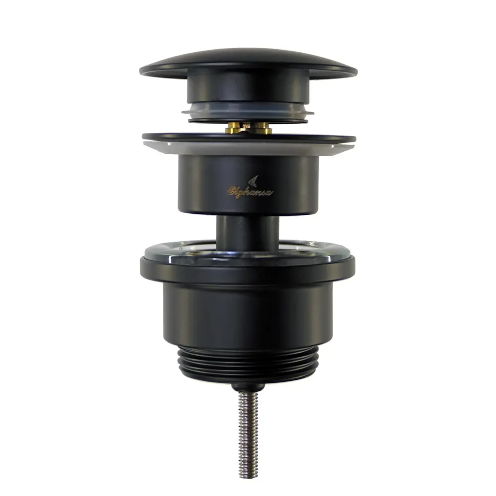 Фото Донный клапан для раковины Elghansa WBT-227-Black 14 см ø40 клик-клак цвет черный матовый, черный Фото Донный клапан для раковины Elghansa WBT-227-Black 14 см ø40 клик-клак цвет черный матовый, черный