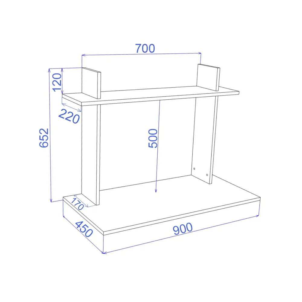 Фото 2 Стол подвесной Мэрдэс СтТ1 90x65x45 см ЛДСП цвет ясень шимо светлый Фото 2 Стол подвесной Мэрдэс СтТ1 90x65x45 см ЛДСП цвет ясень шимо светлый