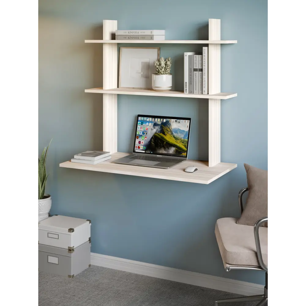 Фото Стол подвесной Мэрдэс СтТ2 90x835x45 см ЛДСП цвет карамель