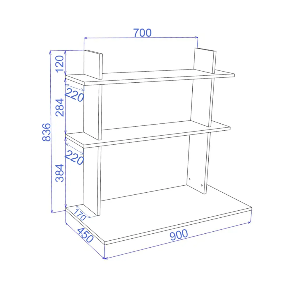 Фото 2 Стол подвесной Мэрдэс СтТ2 90x835x45 см ЛДСП цвет карамель