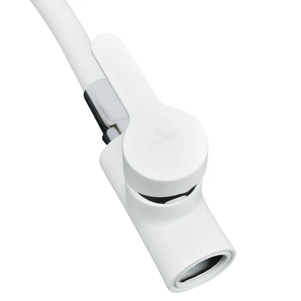 Фото 7 Однорычажный смеситель Славен Сл-цв-ф26 излив 27 см цвет белый