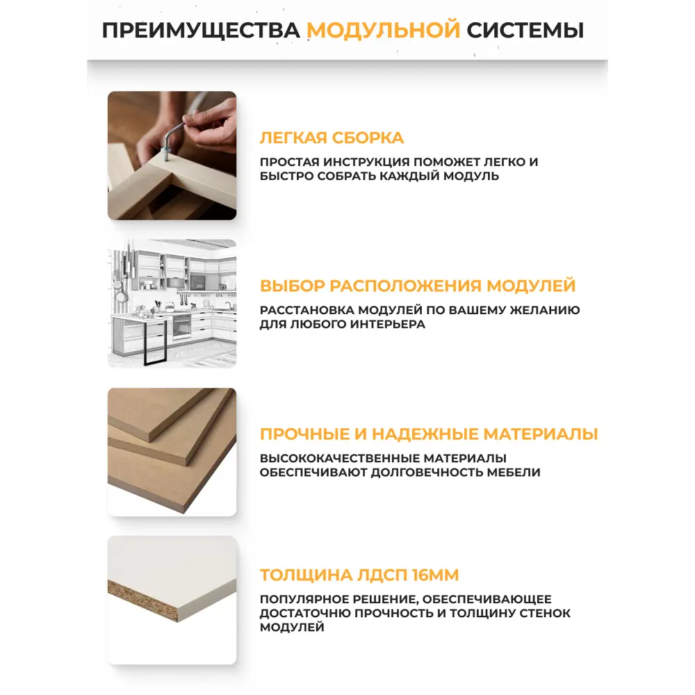 Фото 8 Кухонный гарнитур Стендмебель Ксения со столешницей Лён 240x217x60 см ЛДСП цвет белый глянец Фото 8 Кухонный гарнитур Стендмебель Ксения со столешницей Лён 240x217x60 см ЛДСП цвет белый глянец