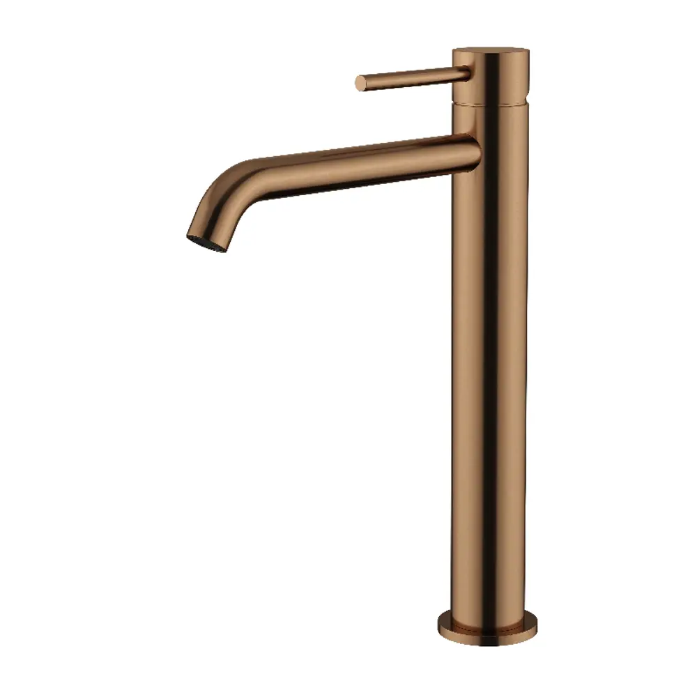 Фото Смеситель для раковины Knotlor SS-21-RB-LM однорычажный цвет бронза