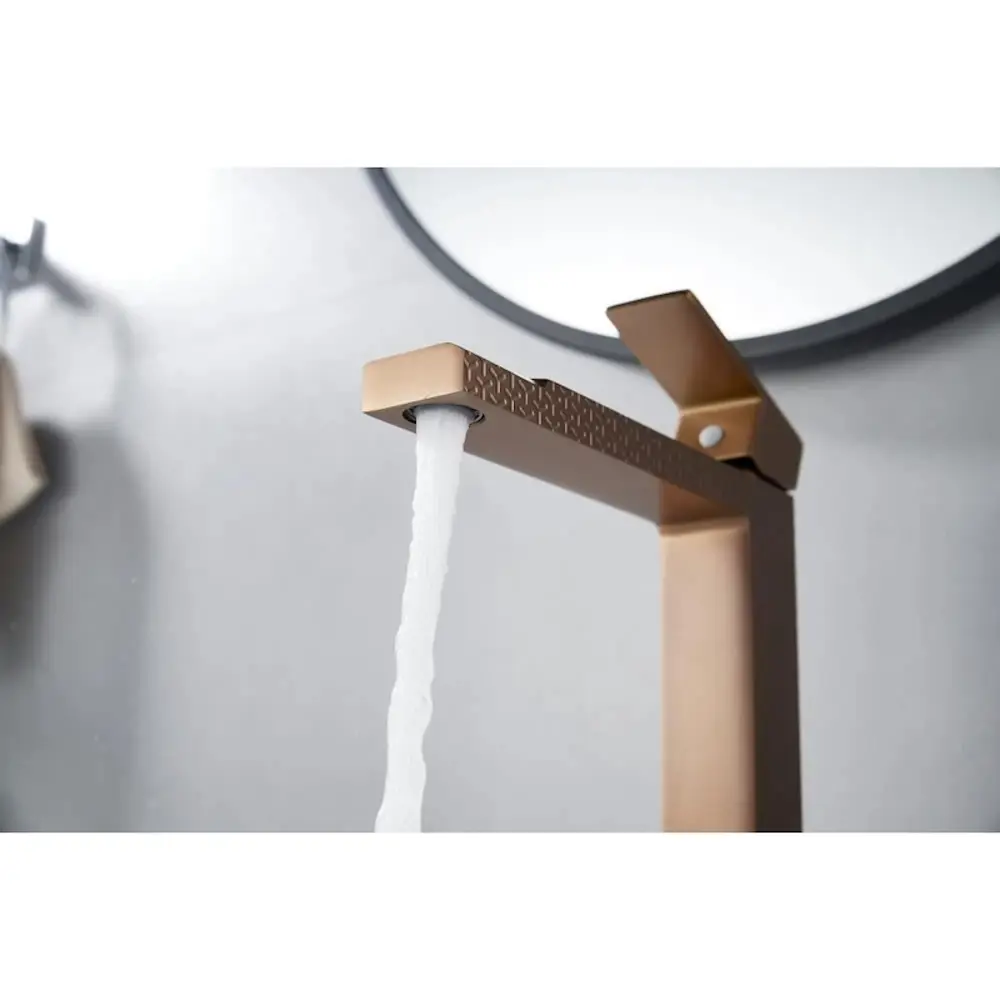 Фото 4 Смеситель для раковины Knotlor KN-24-RBP-LM однорычажный цвет бронза