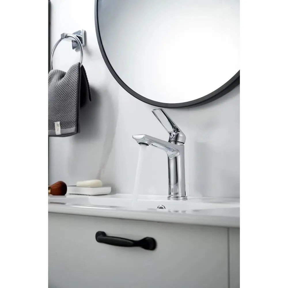 Фото 4 Смеситель для раковины Knotlor KN-60-LM однорычажный цвет хром Фото 4 Смеситель для раковины Knotlor KN-60-LM однорычажный цвет хром