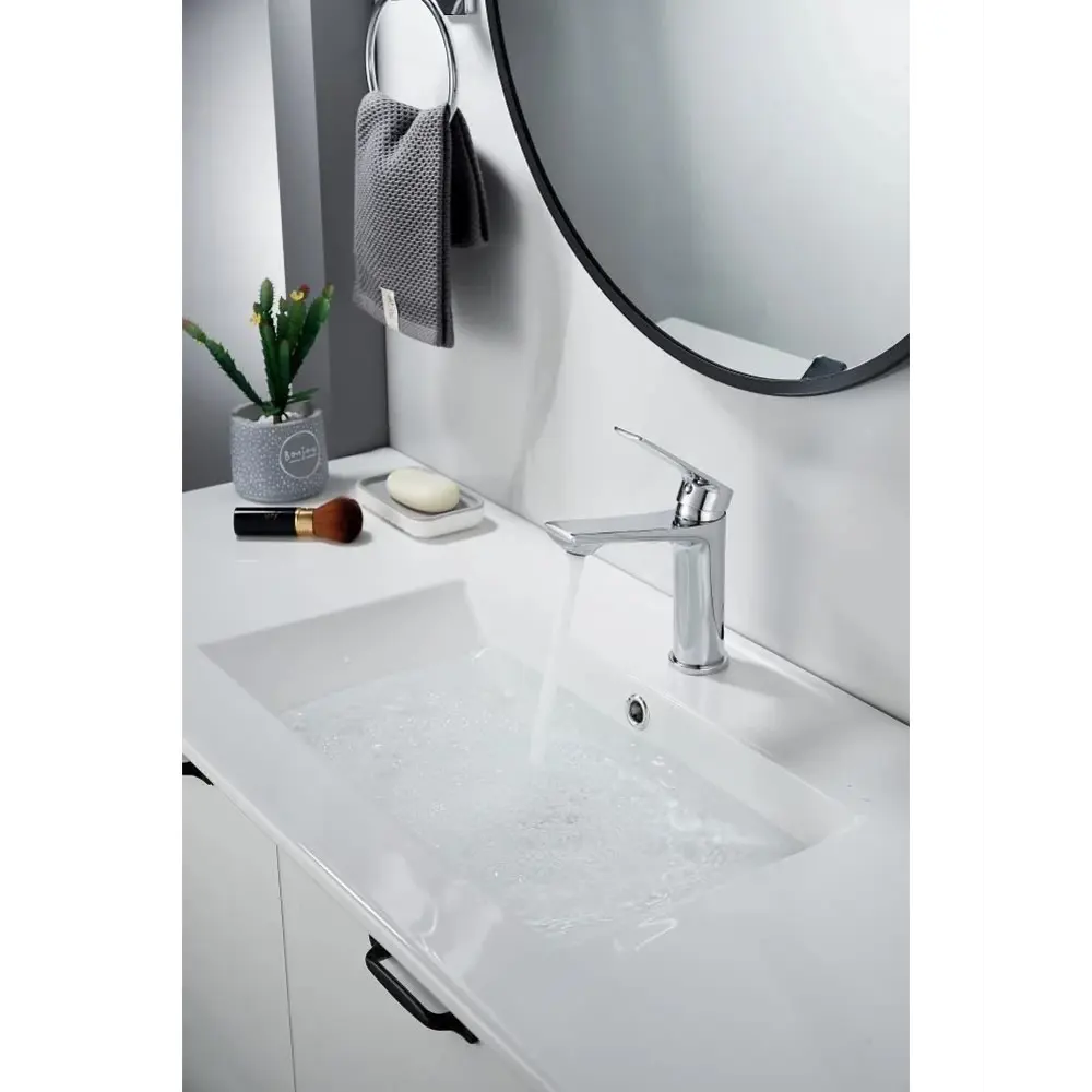 Фото 3 Смеситель для раковины Knotlor KN-60-LM однорычажный цвет хром Фото 3 Смеситель для раковины Knotlor KN-60-LM однорычажный цвет хром