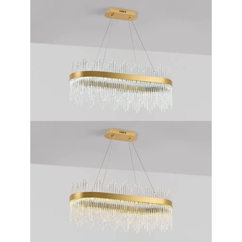 Фото 3 Люстра потолочная светодиодная Natali Kovaltseva Lamps 81264 с пультом управления 20 м² регулируемый белый свет цвет золотой Фото 3 Люстра потолочная светодиодная Natali Kovaltseva Lamps 81264 с пультом управления 20 м² регулируемый белый свет цвет золотой