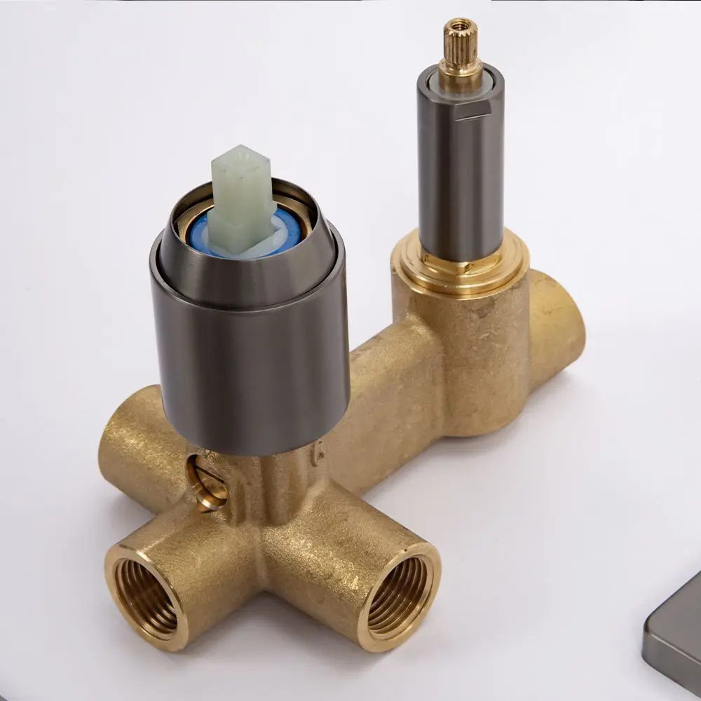 Фото 15 Душевой система скрытого монтажа AVS Cube с тропическим душем и смесителем без излива оружейная сталь Фото 15 Душевой система скрытого монтажа AVS Cube с тропическим душем и смесителем без излива оружейная сталь