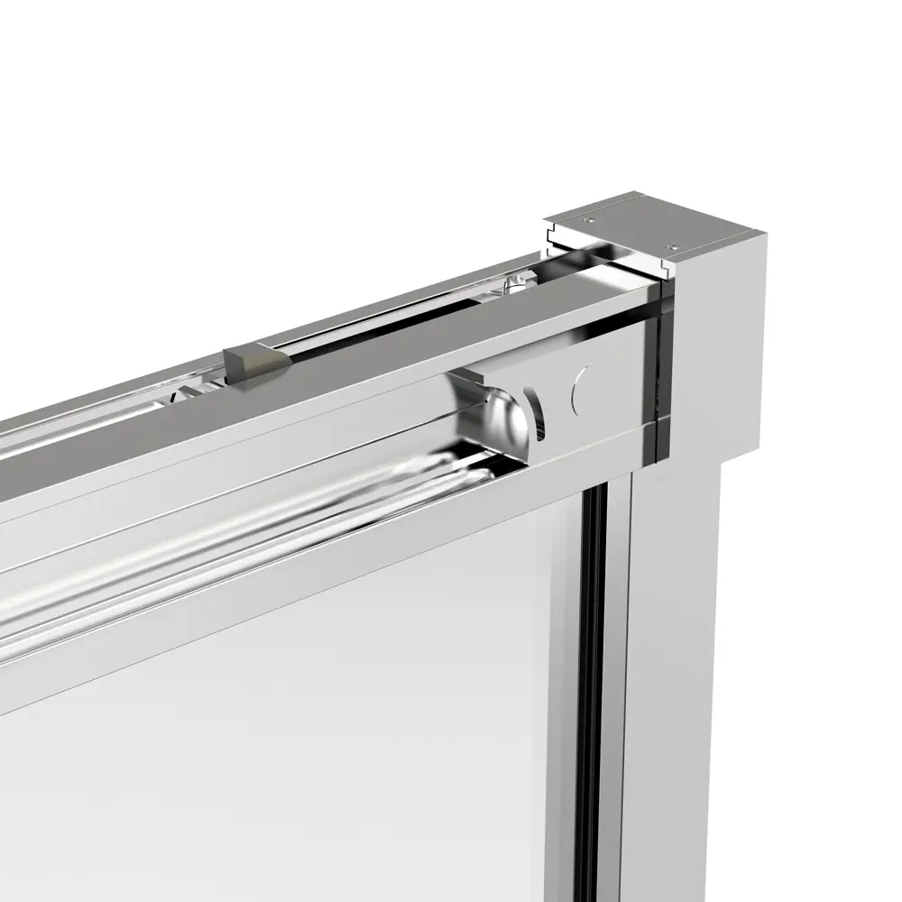 Фото 5 Душевой уголок Vincea Stella VSR-1ST прямоугольник 130x90см серый профиль эффект стекла прозрачный