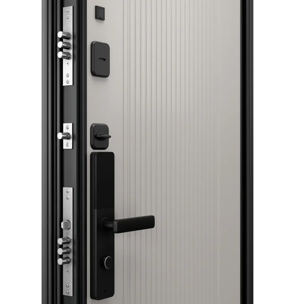 Фото 6 Входная дверь Torex Белла-1 левый 205x95см цвет черная шагрень/айвори