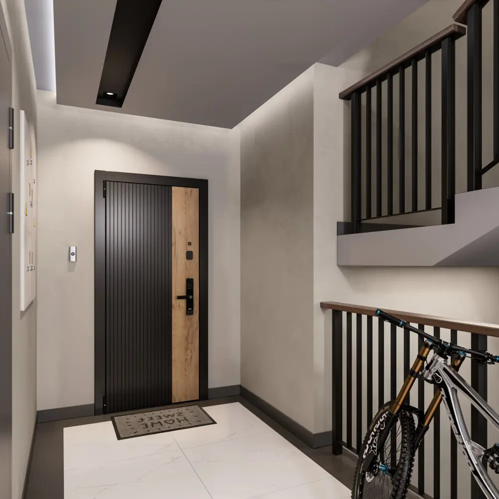 Фото 10 Входная дверь Torex Белла-1 левый 205x95см цвет черная шагрень/айвори