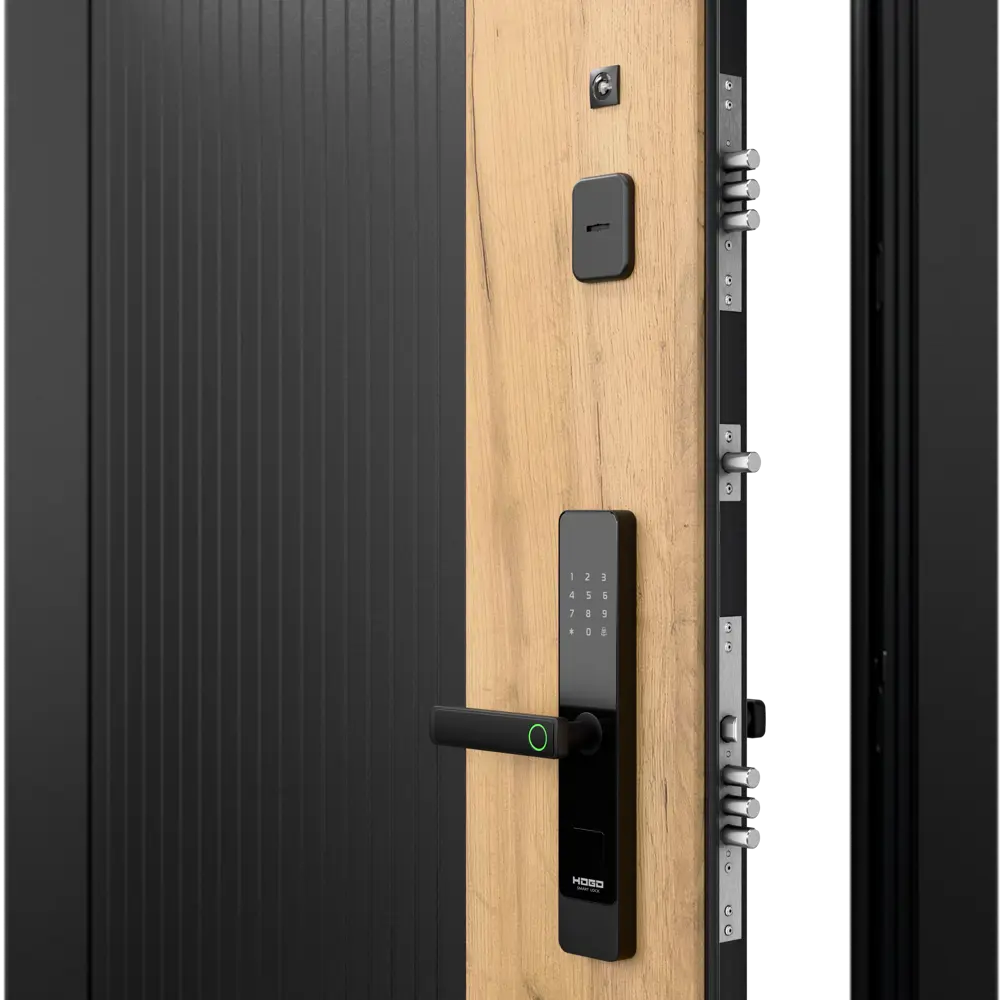 Фото 5 Входная дверь Torex Белла-1 левый 205x95см цвет черная шагрень/айвори