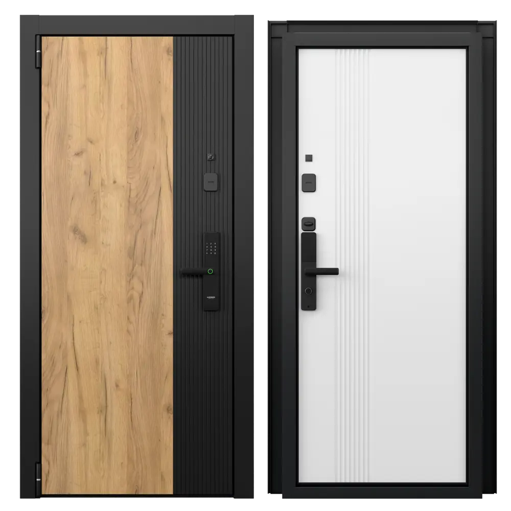 Фото Входная дверь Torex Белла-2 левый 205x95см цвет дуб крафт золотой/бьянко