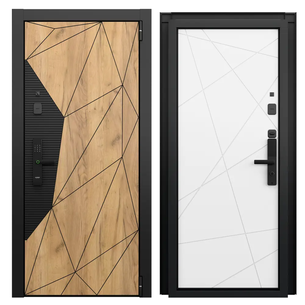 Фото Входная дверь Torex Белла-3 правый 205x95см цвет дуб крафт золотой/бьянко