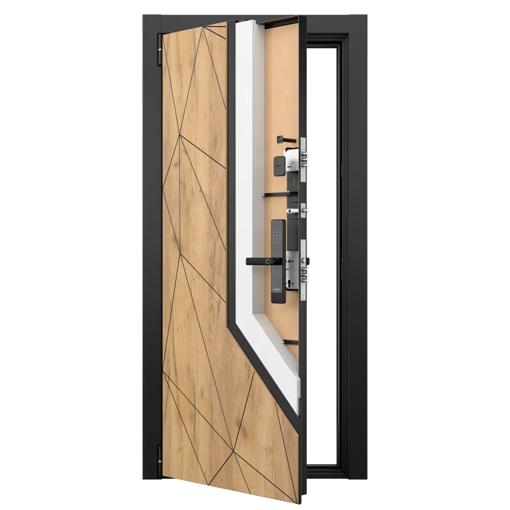 Фото 7 Входная дверь Torex Белла-3 левый 205x95см цвет дуб крафт золотой/бьянко