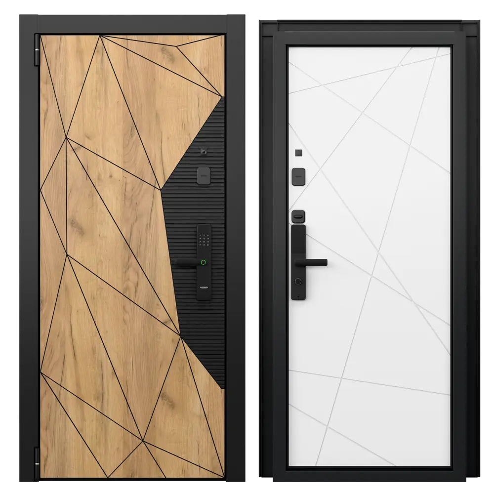 Фото Входная дверь Torex Белла-3 левый 205x95см цвет дуб крафт золотой/бьянко