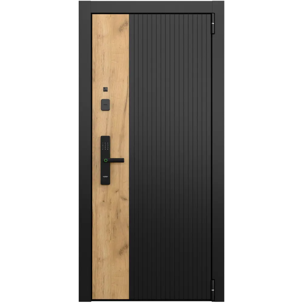 Фото 3 Входная дверь Torex Белла-4 правый 205x86см цвет черная шагрень/бьянко с зеркалом Фото 3 Входная дверь Torex Белла-4 правый 205x86см цвет черная шагрень/бьянко с зеркалом