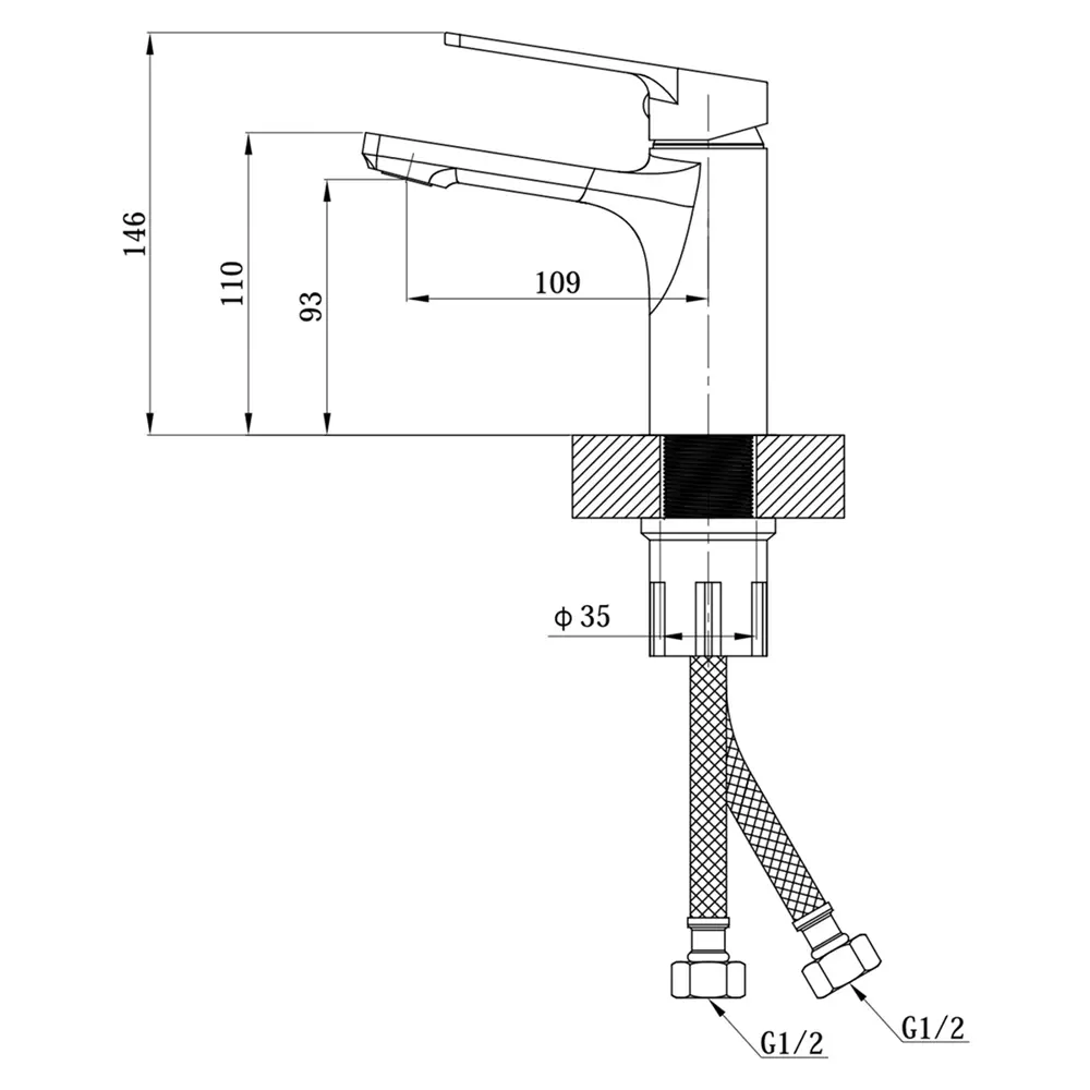 Фото 3 Смеситель для раковины ESKO Singapore black SB 26 цвет черный Фото 3 Смеситель для раковины ESKO Singapore black SB 26 цвет черный