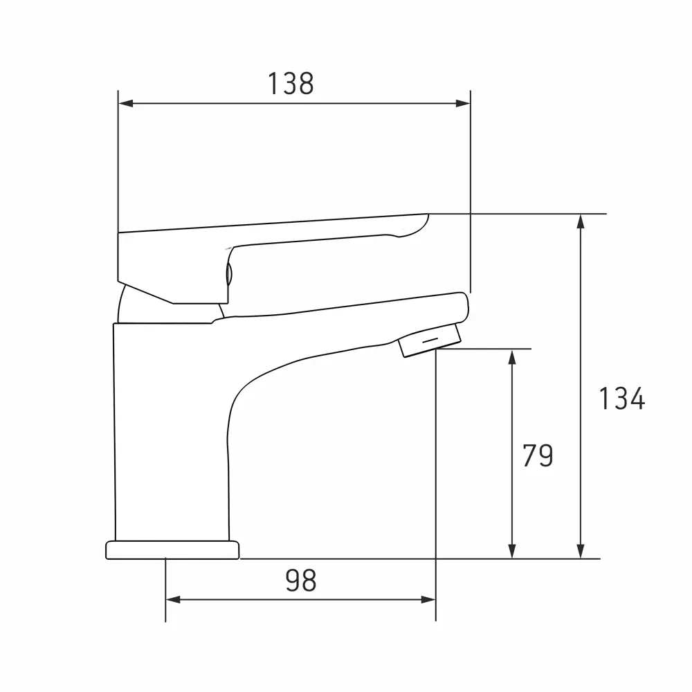Фото 2 Смеситель для раковины Esko Nelson однорычажный цвет хром Фото 2 Смеситель для раковины Esko Nelson однорычажный цвет хром
