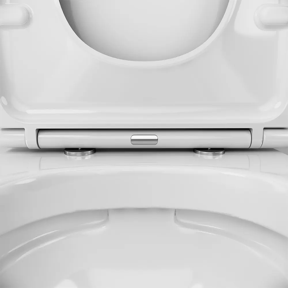 Фото 6 Комплект инсталляция с унитазом AM.PM Struktura FlashClean IS70151.9S1700, безободковый, с микролифтом, клавиша Pro цвет хром