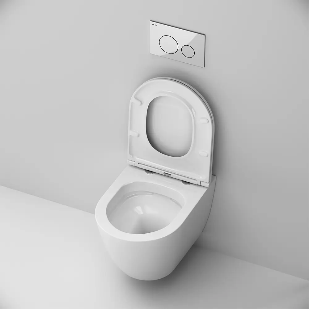 Фото 11 Комплект инсталляция с унитазом AM.PM Struktura FlashClean IS70151.9S1700, безободковый, с микролифтом, клавиша Pro цвет хром