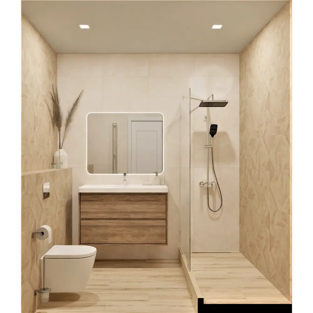 Фото 9 Комплект инсталляция с унитазом AM.PM Struktura FlashClean IS70151.9S1700, безободковый, с микролифтом, клавиша Pro цвет хром