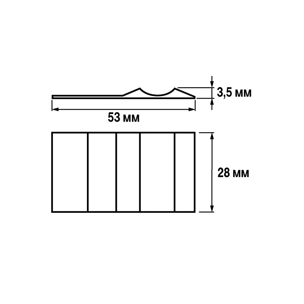 Фото 4 Дверной стопор 50x15 мм пластик цвет серый Фото 4 Дверной стопор 50x15 мм пластик цвет серый