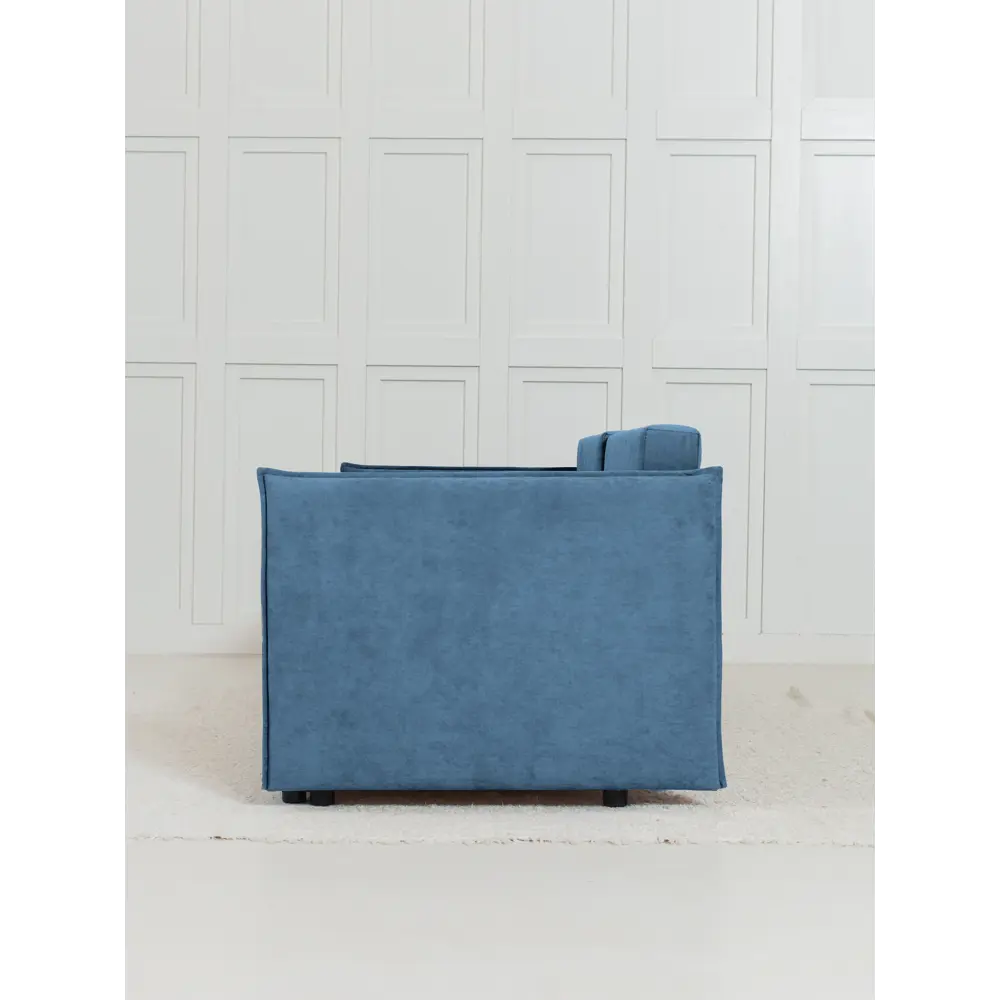 Фото 7 Диван раскладной Cityhd Цюрих Слим 200x90x80 см велюр цвет синий Фото 7 Диван раскладной Cityhd Цюрих Слим 200x90x80 см велюр цвет синий