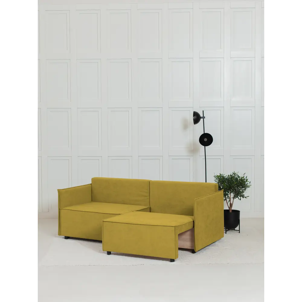 Фото 5 Диван раскладной Cityhd Цюрих Слим 200x90x80 см велюр цвет горчичный Фото 5 Диван раскладной Cityhd Цюрих Слим 200x90x80 см велюр цвет горчичный