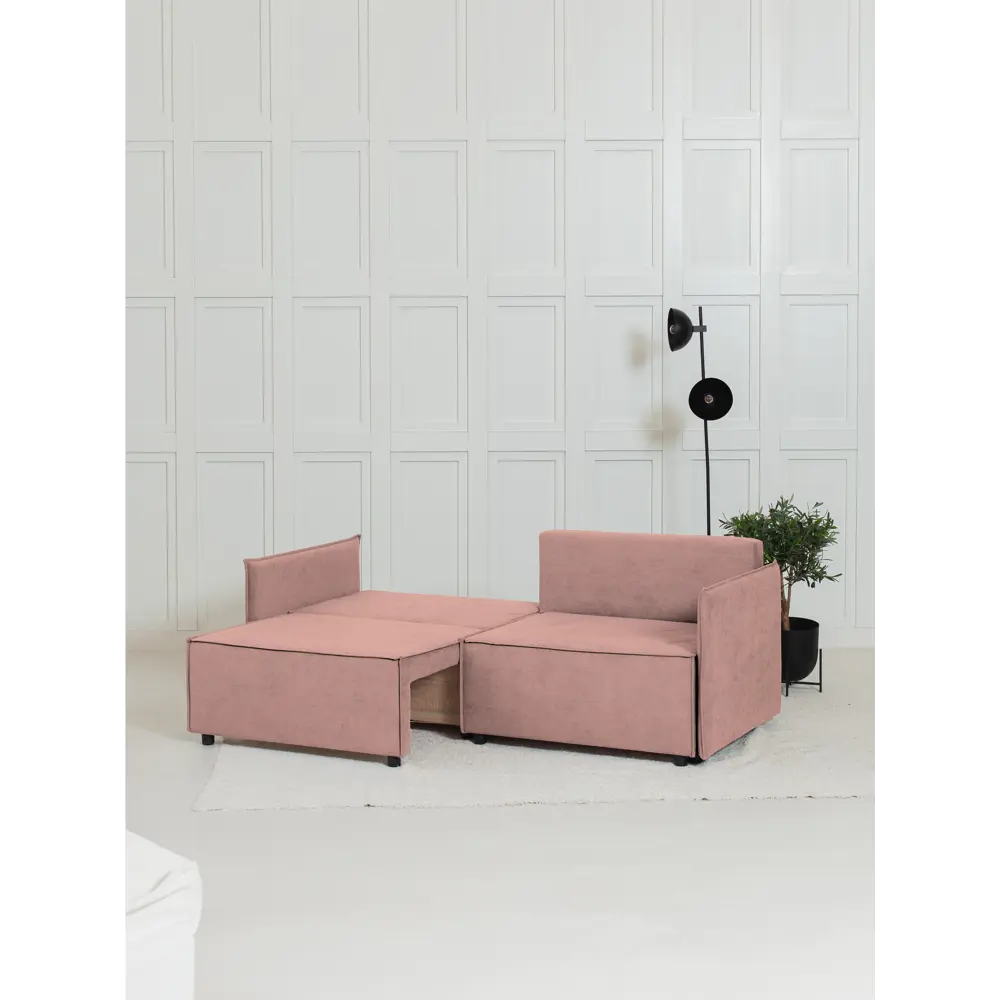 Фото 6 Диван раскладной Cityhd Цюрих Слим 200x90x80 см велюр цвет розовый Фото 6 Диван раскладной Cityhd Цюрих Слим 200x90x80 см велюр цвет розовый