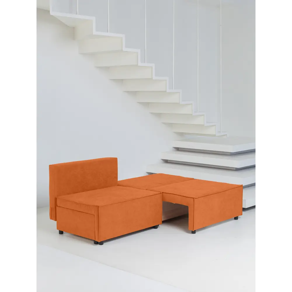 Фото 9 Диван раскладной Cityhd Парма Про 212x90x80 см велюр цвет оранжевый
