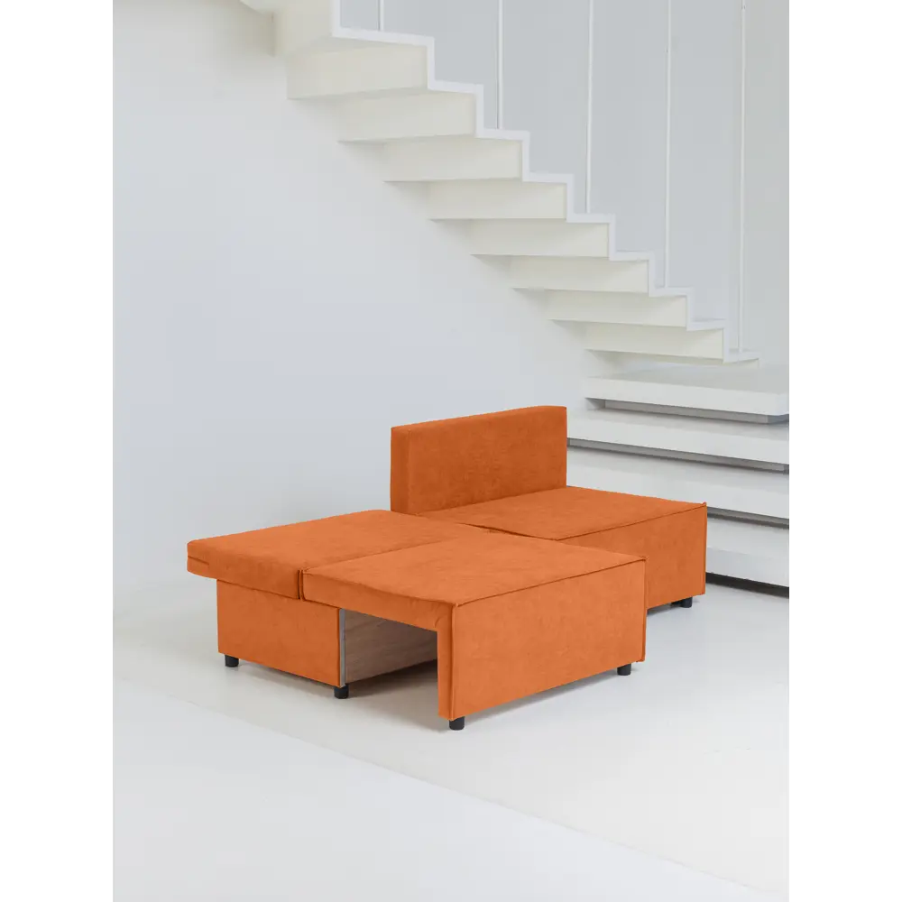 Фото 8 Диван раскладной Cityhd Парма Про 212x90x80 см велюр цвет оранжевый