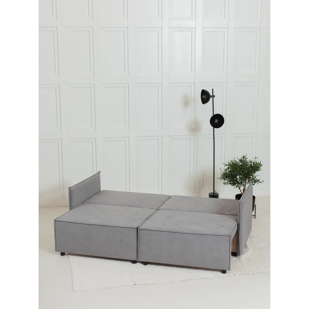 Фото 9 Диван раскладной Cityhd Парма Слим 200x90x80 см велюр цвет серый Фото 9 Диван раскладной Cityhd Парма Слим 200x90x80 см велюр цвет серый