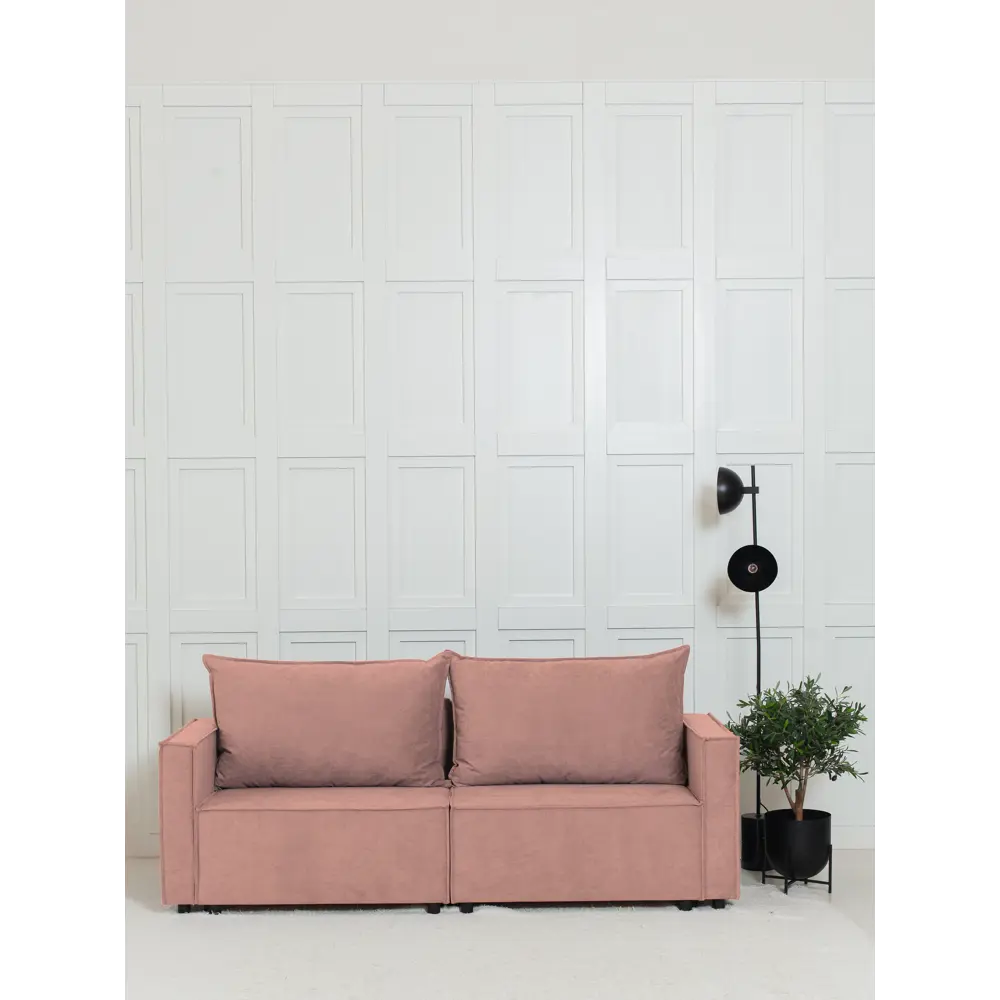 Фото 2 Диван раскладной Cityhd Ницца Про 212x90x80 см велюр цвет розовый Фото 2 Диван раскладной Cityhd Ницца Про 212x90x80 см велюр цвет розовый
