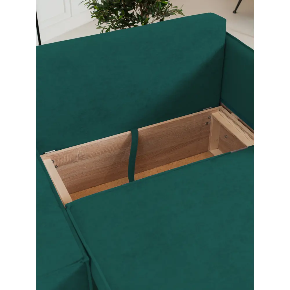 Фото 7 Диван раскладной Cityhd Ницца Слим 200x90x80 см велюр цвет зеленый