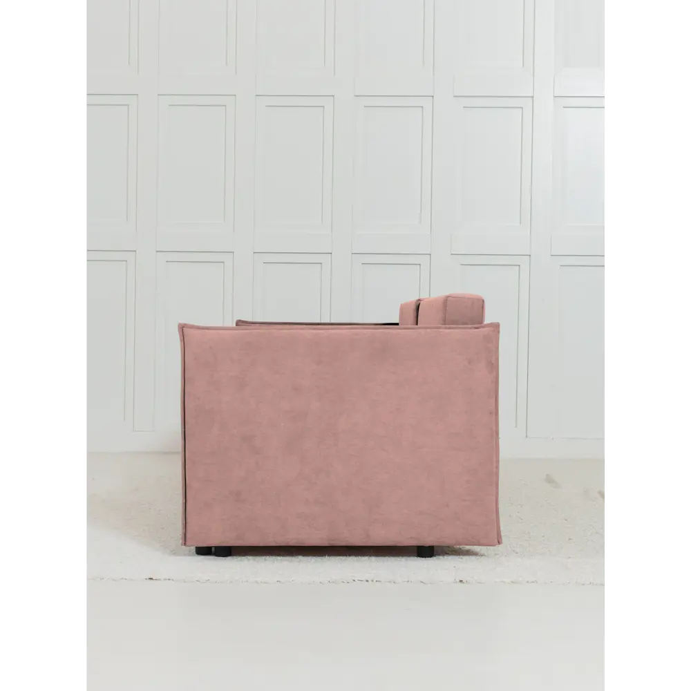 Фото 9 Диван раскладной Cityhd Ницца Слим 200x90x80 см велюр цвет розовый Фото 9 Диван раскладной Cityhd Ницца Слим 200x90x80 см велюр цвет розовый