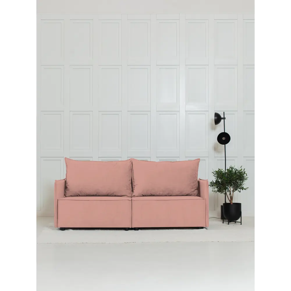 Фото Диван раскладной Cityhd Ницца Слим 200x90x80 см велюр цвет розовый Фото Диван раскладной Cityhd Ницца Слим 200x90x80 см велюр цвет розовый