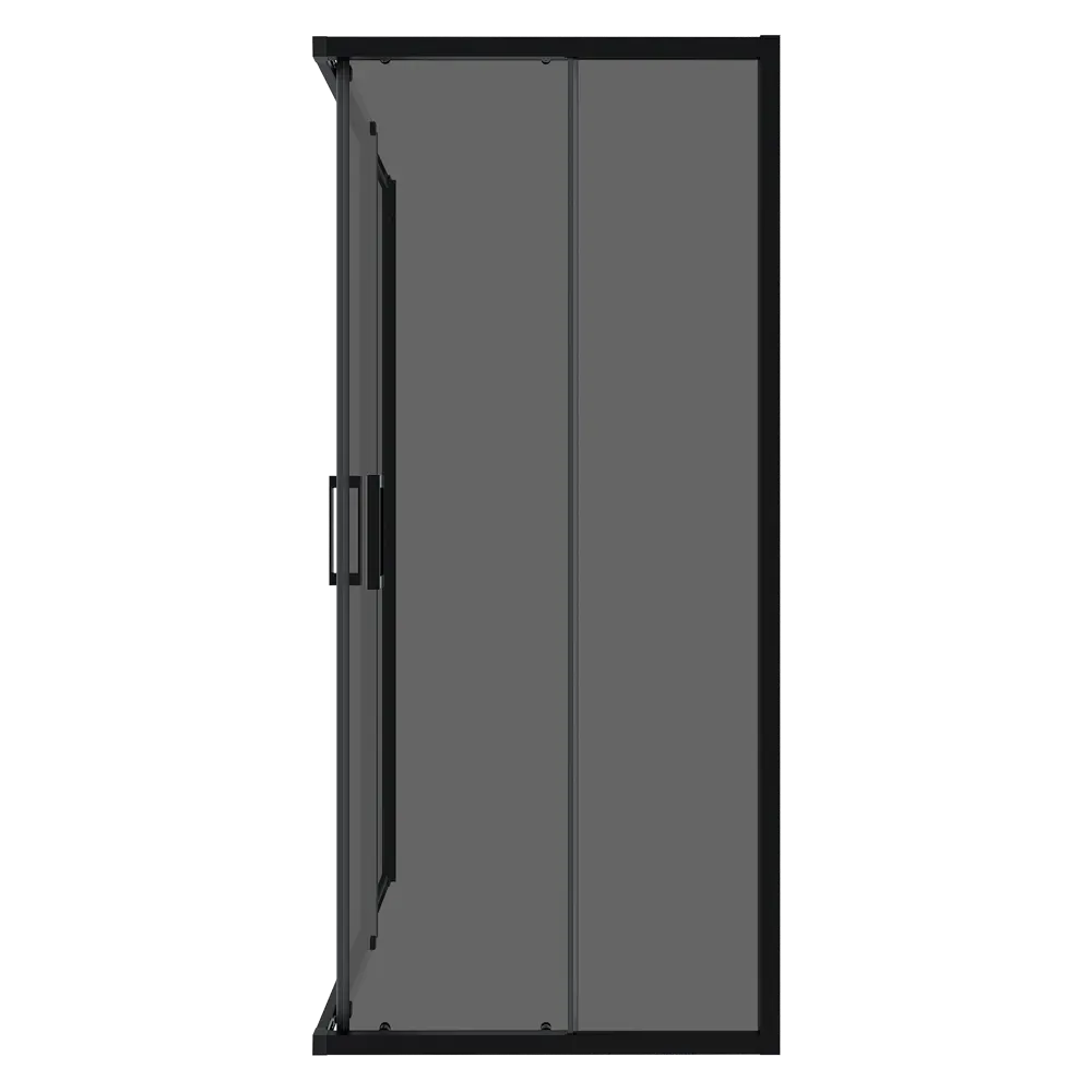 Фото 5 Душевой уголок Март Квадро Black квадратный 100x100 см черный профиль тонированное стекло раздвижной Фото 5 Душевой уголок Март Квадро Black квадратный 100x100 см черный профиль тонированное стекло раздвижной