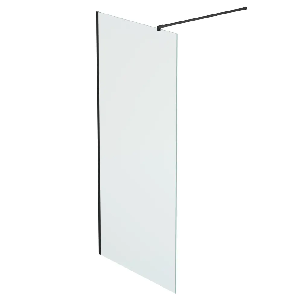 Фото 3 Душевая перегородка Mebelvann 100x200 см черный профиль прозрачное стекло Фото 3 Душевая перегородка Mebelvann 100x200 см черный профиль прозрачное стекло