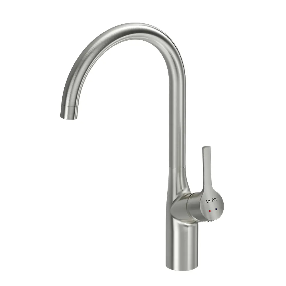 Фото Смеситель для кухни Am pm Spike цвет общая высота 38 см сатин Фото Смеситель для кухни Am pm Spike цвет общая высота 38 см сатин