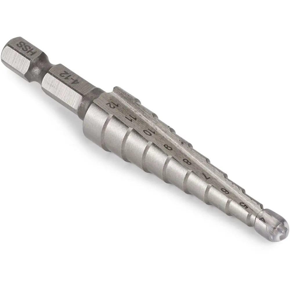 Фото 7 Сверло ступенчатое по металлу Rage 554001 4-12x73 мм Фото 7 Сверло ступенчатое по металлу Rage 554001 4-12x73 мм