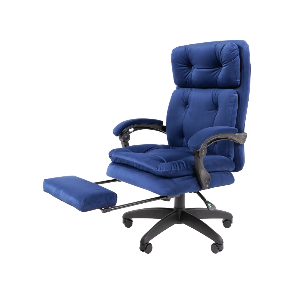 Фото 6 Офисное кресло Chairman Home 442 73x114x70 см велюр цвет синий Фото 6 Офисное кресло Chairman Home 442 73x114x70 см велюр цвет синий