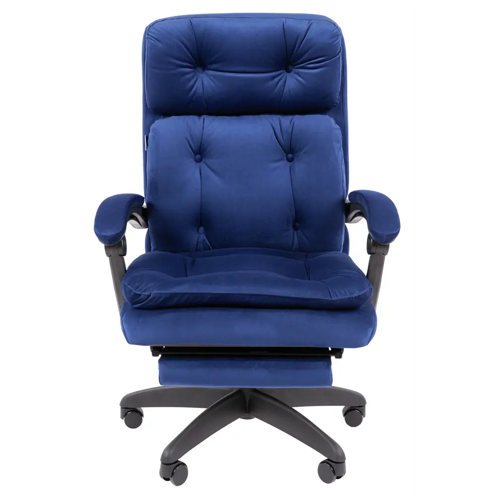 Фото 2 Офисное кресло Chairman Home 442 73x114x70 см велюр цвет синий Фото 2 Офисное кресло Chairman Home 442 73x114x70 см велюр цвет синий