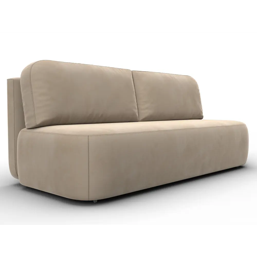 Фото Диван раскладной Лига диванов Лига-090 206x81x91 см велюр цвет seven 729 бежевый Фото Диван раскладной Лига диванов Лига-090 206x81x91 см велюр цвет seven 729 бежевый